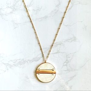Rose Gold and Opal Color Necklace